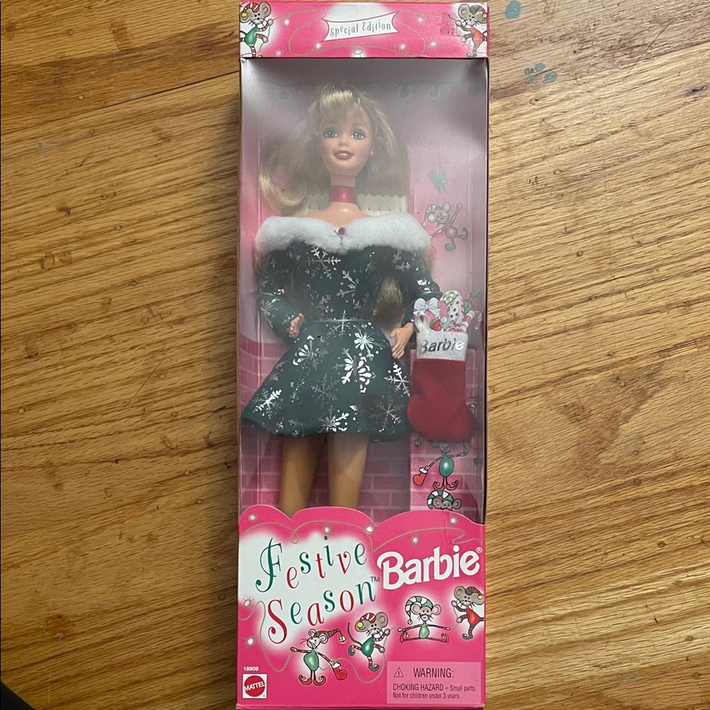 Barbie Special Edition in Green and White Dress
